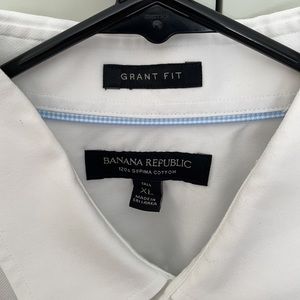 Banana Republic Grant Fit Tall 120s Supima Cotton dress shirt